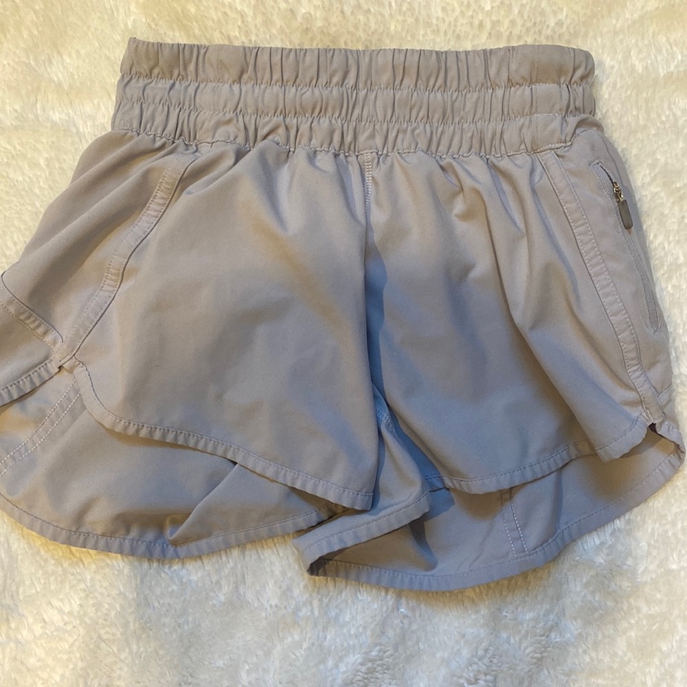 Lulu lemon shorts, pastel purple, worn, good condition